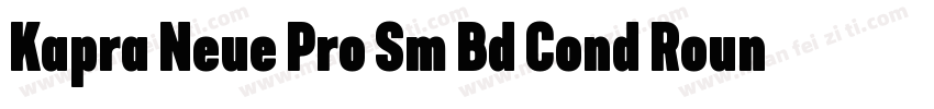 Kapra Neue Pro Sm Bd Cond Rounded字体转换